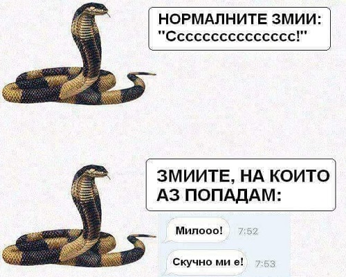 Нормалните змии...